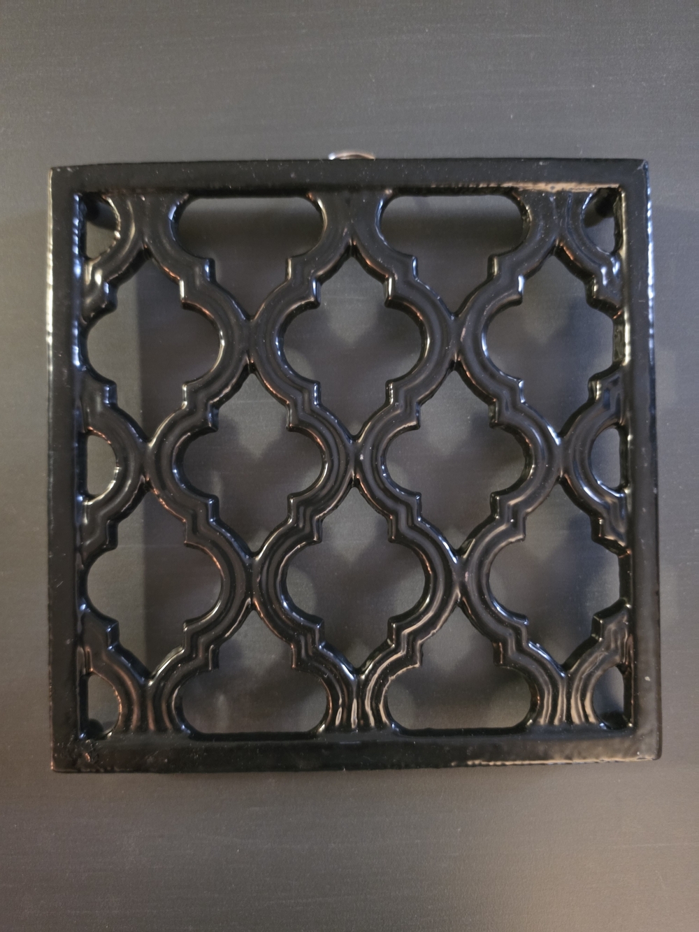 Black Enamel Trivet